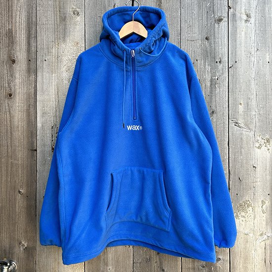 WAX Freeze half zip hoodie BLUE WX-0309L