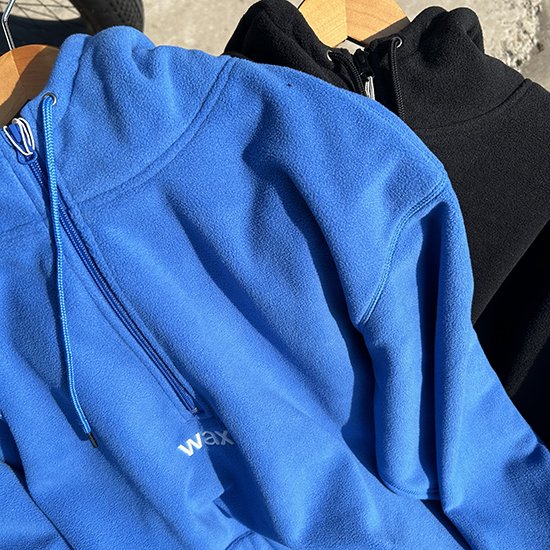 WAX Freeze half zip hoodie BLUE WX-0309L