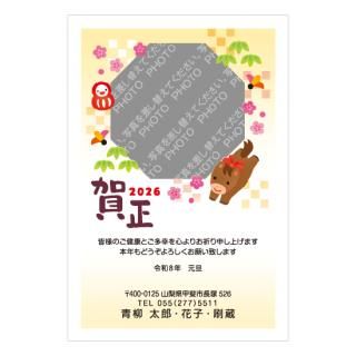 写真フレーム年賀状NC_F05