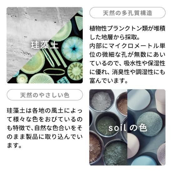soil バスマット アクア 日本製 珪藻土 風呂マット 足拭きマット 軽量