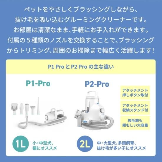 お手入れ・トリミング用品 Neakasa Pet Grooming kit&Vaccum P0 Neakasa P0 Cat Grooming Kit | Quiet Grooming Vacuum Kit