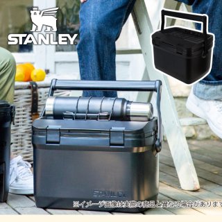 スタンレー クーラーボックス 大型 15.1L STANLEY COOLER BOX ハンドル付 保冷 保温 収納 シンプル 椅子 最強 クーラー ボックス おしゃれ 釣り ピュアブラック アウトドア
