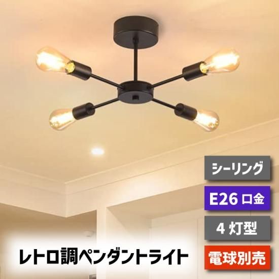 Amazon | DINGLILED シーリングライト4灯 スポットライト