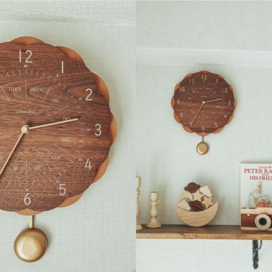 掛け時計 | 振り子時計 2WAY SUN CLOCK シャンブル CHAMBRE - 心