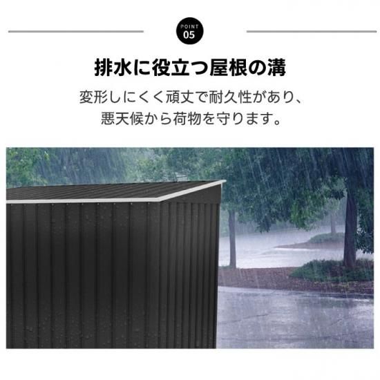 値下げ！屋外ゴミ収納庫　サビに強い210L 新品未開封 8.jpg