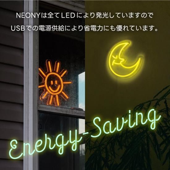 ネオン風 LED サイン | おしゃれなイルミネーション - 心