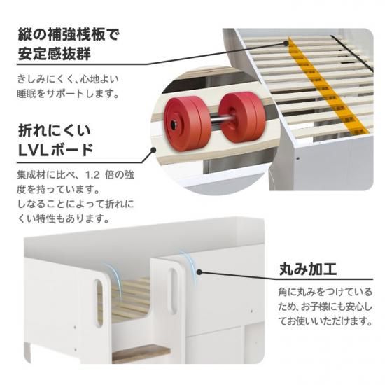 気まぐれショッピング☆【引取限定】組立式ロフトベッド4点セット 気まぐれショッピング☆【引取限定】組立式ロフトベッド4点