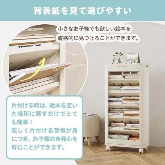 なゆ、本棚① ヴィンテージ風木製引き出し付き本棚 | 調整可能なシェルフで多