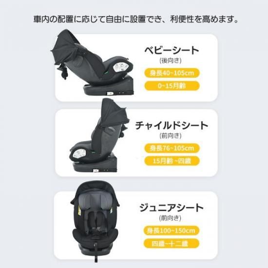 チャイルドシート|360度回転式 - 心ときめく生活雑貨『mecu