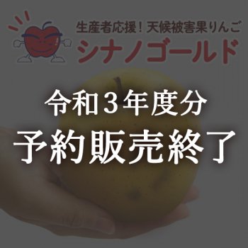 【生産者応援】天候被害果りんご・シナノゴールド