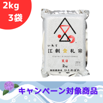☆江刺金札米ひとめぼれ・『天日干し』パック米（2kg）×5袋セット