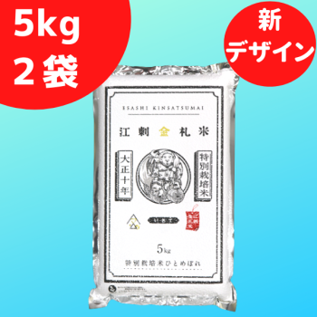 江刺金札米ひとめぼれ・パック米（5kg）2袋セット