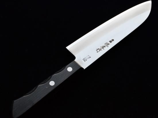 堺孝行 ゴールド文化包丁(ステン割込) 三徳型厚口 165mm 07202