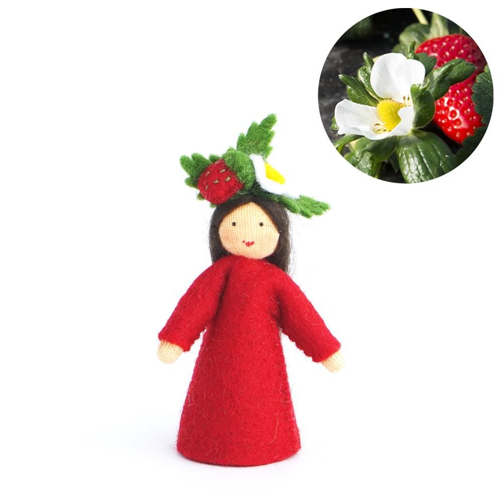 いちごの妖精 ベージュ Ambrosius Fairy アンブロシウスフェアリーの妖精人形 木のおもちゃのお店りぷか いちごの妖精 ベージュ Ambrosius Fairy アンブロシウスフェアリーの妖精人形 木のおもちゃのお店りぷか