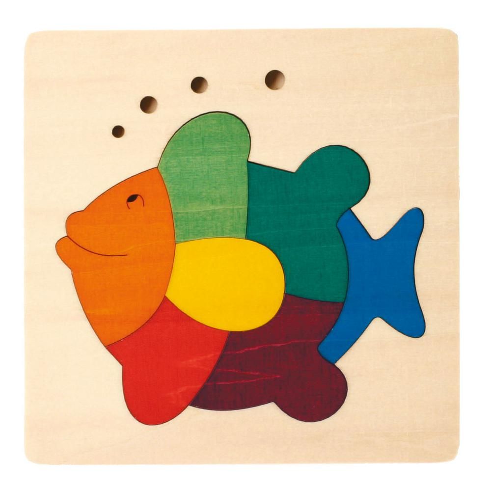 カラフルパズル さかな ジョージラック/George Luck Puzzle - 木の