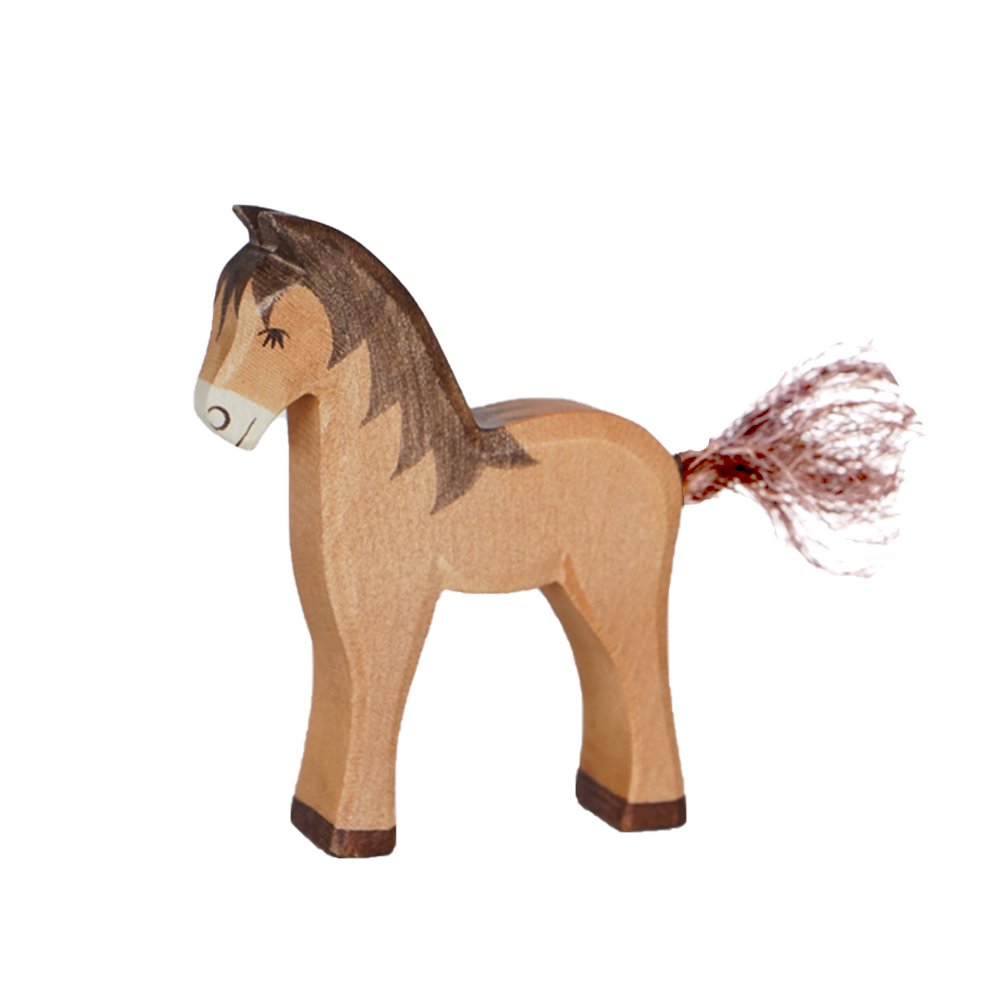 動く馬 木のおもちゃ インテリア | ドイツ製 クラミュー 木馬 馬 