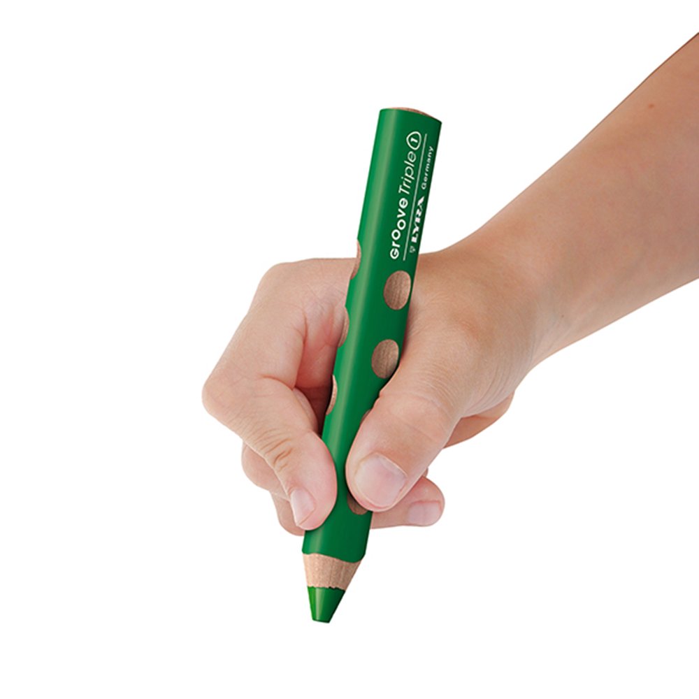グルーヴ トリプルワン12色セット1本でクレヨン、色鉛筆、水彩画の３役こなす色鉛筆 LYRA/リラ社 - 木のおもちゃのお店 りぷか