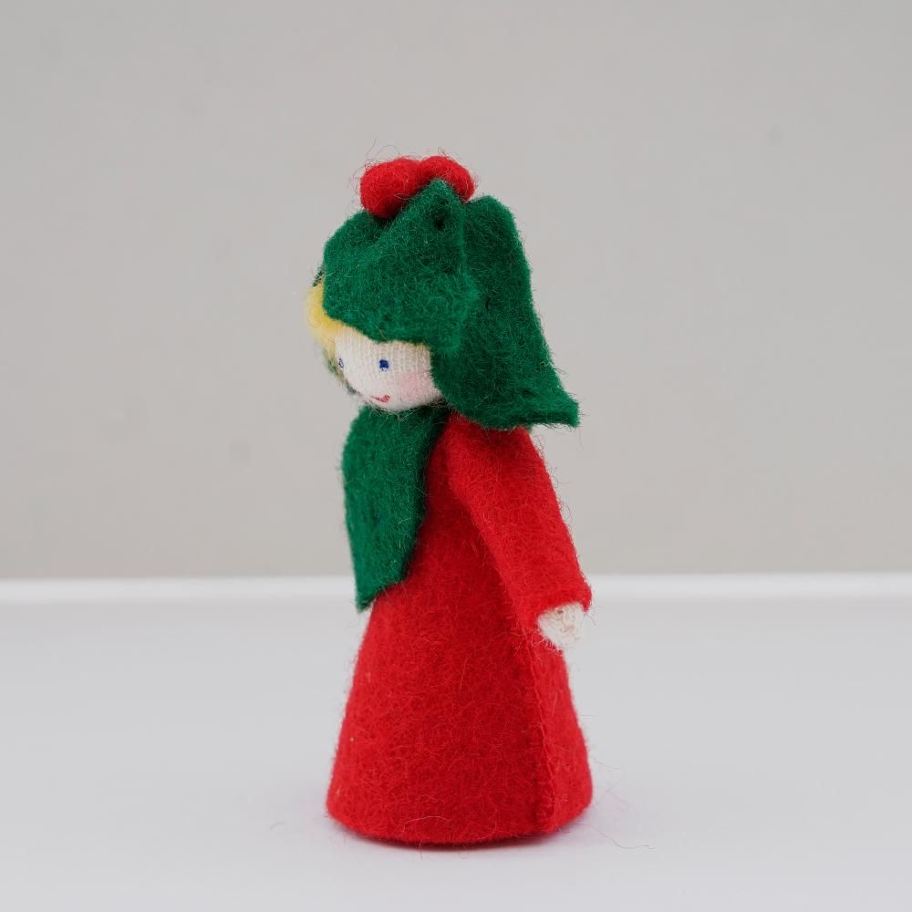 ヒイラギの男の子 ホワイト Ambrosius Doll/fairy/アンブロシウスフェアリーの冬の妖精人形 木のおもちゃのお店りぷか