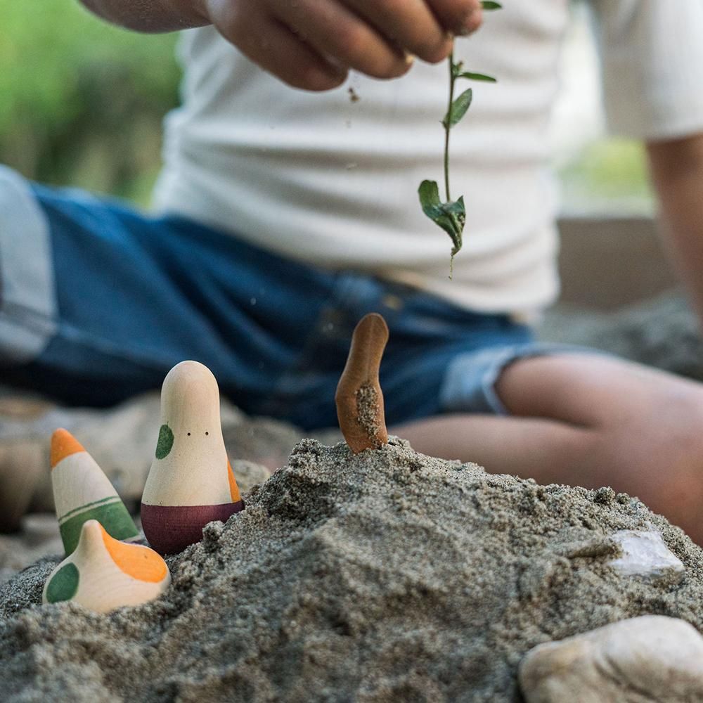 【超お得】grapat 積み木人形 グラパット 2箱+バラ積み木 ファンシーニンス GRAPAT/グラパットの帽子をはずせる人積み木