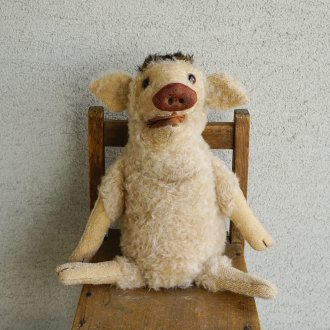 ウリ坊のハネス（子いのしし）  ドイツBARLEBEN/バーレーベン工房の動物手人形