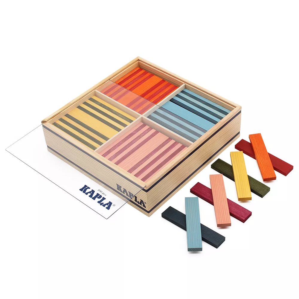 カプラ おもちゃ オクト 魔法の板 オクトカラー カラーカプラ8色 100ピース 玩具 知育 積み木 プレゼント Kapla OCTO ラッピング対応可 送料無料 あす楽