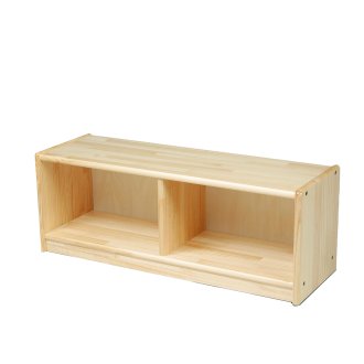 白木棚(一段) 背板付 ブロック社の子どもの遊びの環境をつくる乳児,幼児の家具