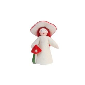 2022秋 赤いきのこの妖精  ホワイト 手に装飾  Ambrosius fairy/アンブロシウス フェアリー