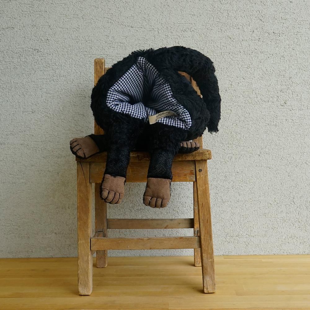 ねこのヘンリー くろ ドイツBARLEBEN/バーレーベン工房の動物手