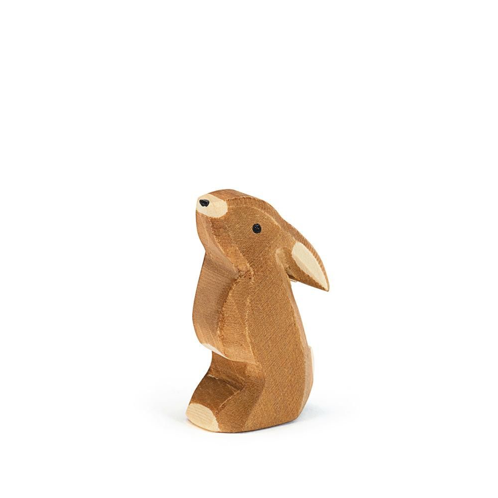 オストハイマー 野うさぎ(耳下)木製玩具ostheimerドイツ製 動物