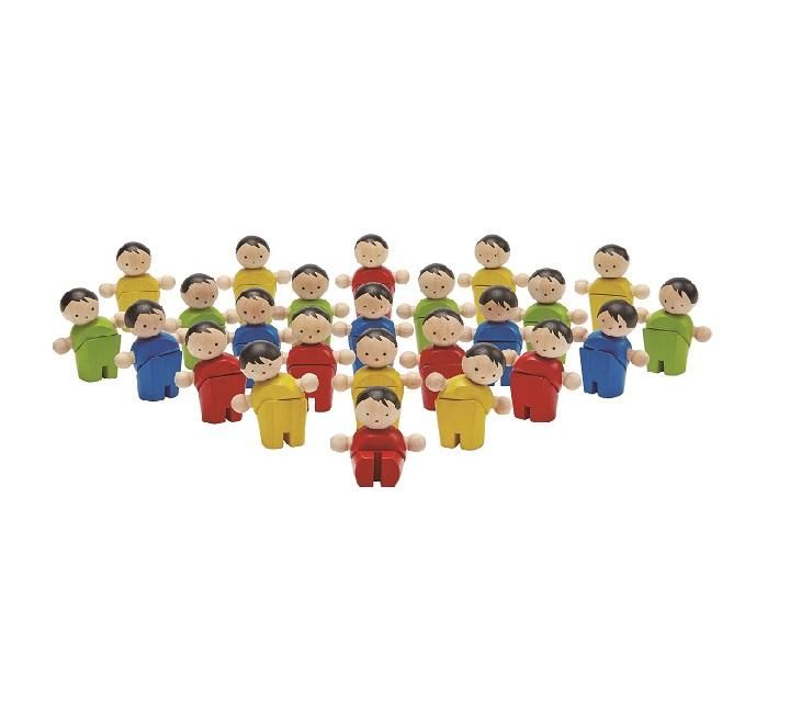 ミニドール30 PLAN TOYS／プラントイ社の木製お人形30体セット