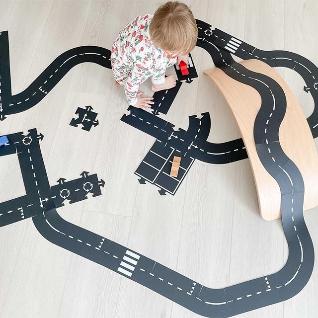 WAYTOPLAY レーストラックパーツ 24ピース　レール Waytoplay car track “Highway” 24-piece – Sirena