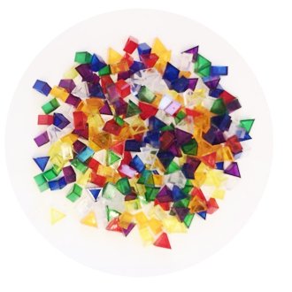 プリズモパーツ (小) 透明7色1/4小分けセット　 Dusyma/デュシマ社の構成玩具
