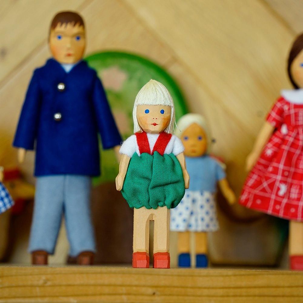 ハーン 男の子 |ドイツの ドールハウス人形 - 木のおもちゃのお ハーン 男の子 |ドイツの ドールハウス人形 - 木のおもちゃのお
