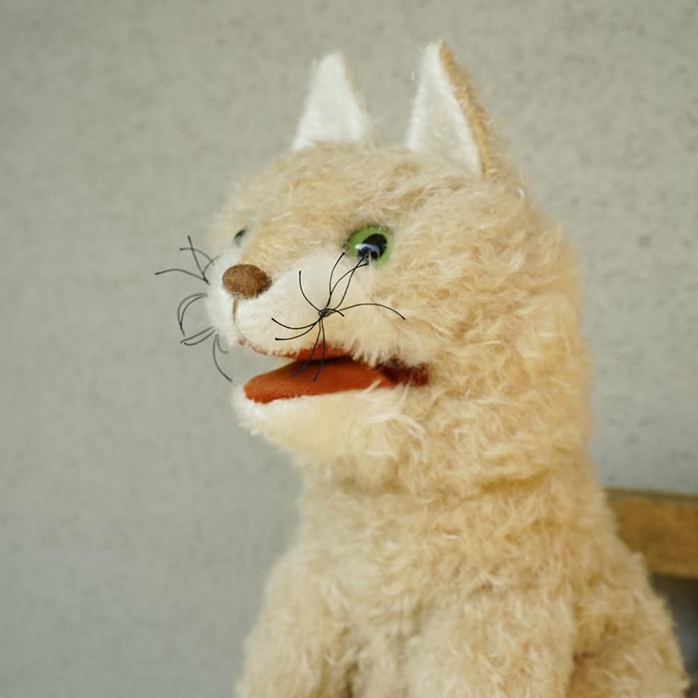 ねこのヘンリー 生成り ドイツBARLEBEN/バーレーベン工房の動物