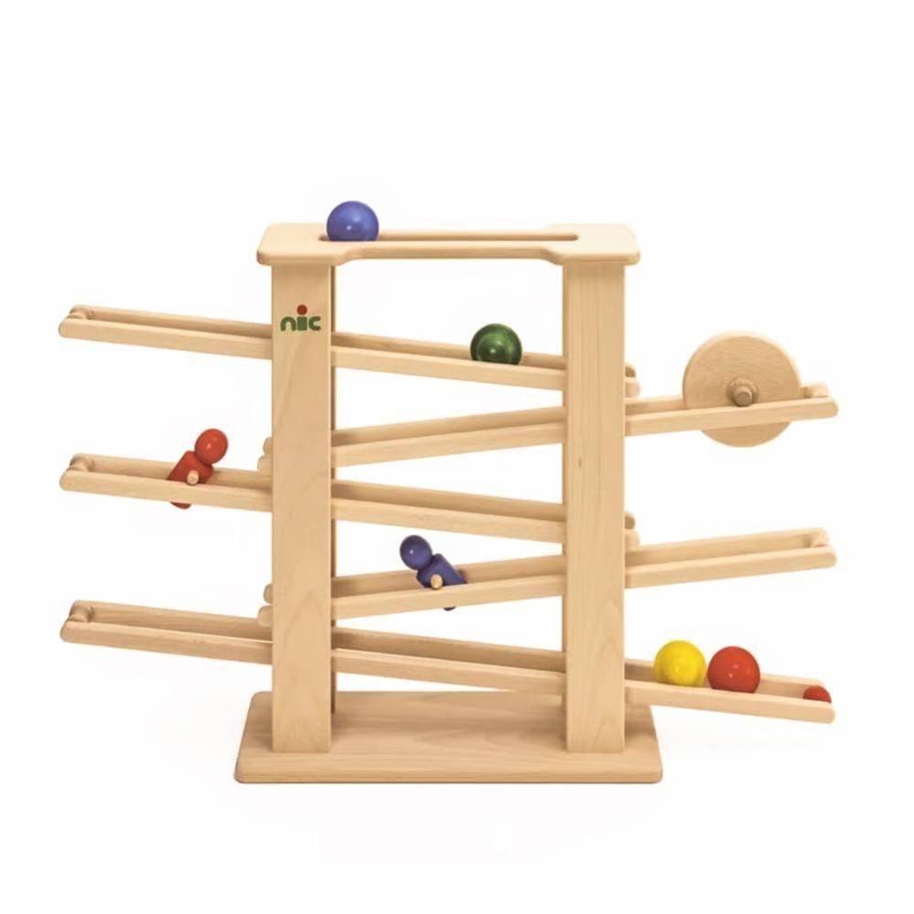 ニックスロープ 3種のおもちゃが転がる楽しい木のおもちゃ| nic