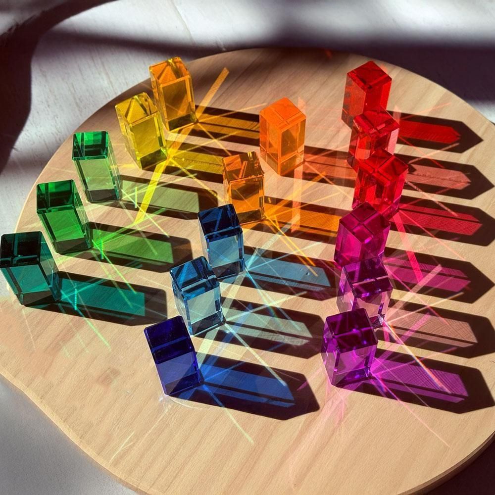 虹の石 アクリル積み木REGENBOGENLAND/レーゲンボーゲンランド社