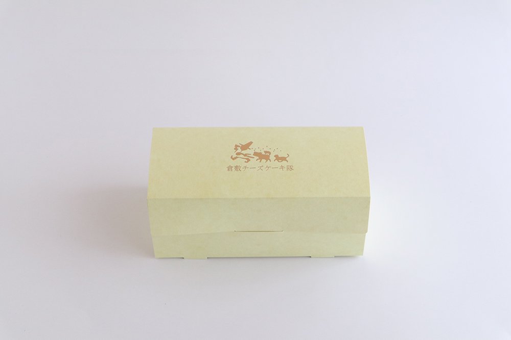 倉敷チーズケーキ隊紙箱（レモンイエロー）