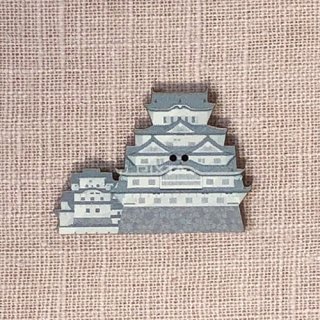 フランス製 木製ボタン 日本図柄