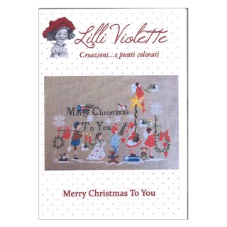 Lilli Violet リリーバイオレット Merry Christmas to you メリークリスマス　クロスステッチ図案