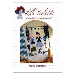 Lilli Violet リリーバイオレット Marry Poppins メアリーポピンズ クロスステッチ図案