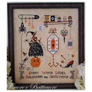 ꥢ Cuore e baticuore(쥨Хåƥ) ƥåް Halloween and Cross-Stitch ϥȥƥå