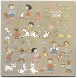 最新作 クロスステッチ図案 一歳の誕生日 Heart Art Collection 最新作 クロスステッチ図案 一歳の誕生日 Heart Art Collection