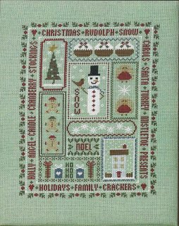 【アイーダ】Historical Sampler<br>Christmas Boxes Cross stitch<br> 