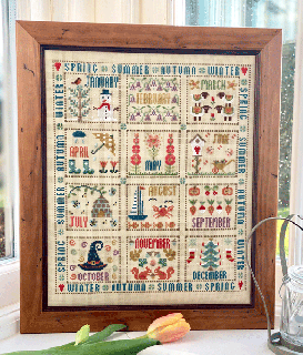 Historical Sampler<br>Our Year cross stitch<br> 