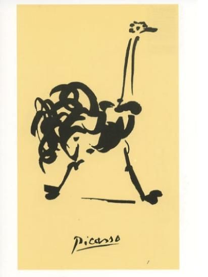 希少 黒入荷！ フランス輸入ポストカード】パブロ・ピカソPablo Ruiz Picasso 額縁