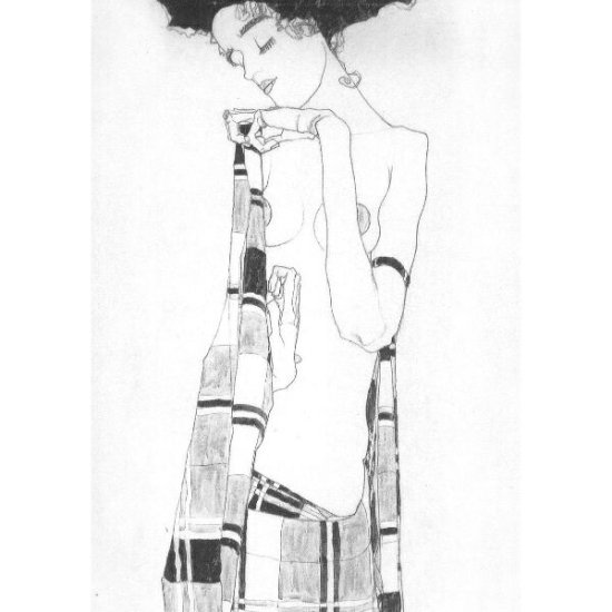 【輸入ポストカード】エゴン・シーレEgon Schiele『Portrait of Gerti Schiele』 - Heart Art  Collection