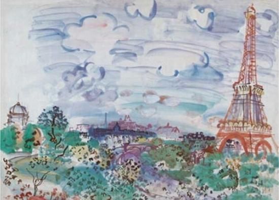 輸入ポストカード】ラウル・デュフィRaoul Dufy『エッフェル塔 輸入ポストカード】ラウル・デュフィRaoul Dufy『エッフェル塔