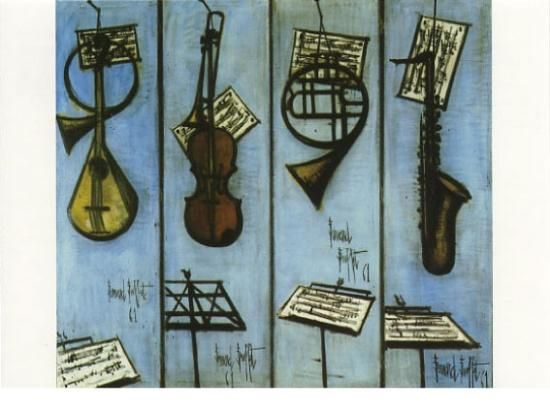 フランス輸入ポストカード】ベルナール・ビュフェBernard Buffet