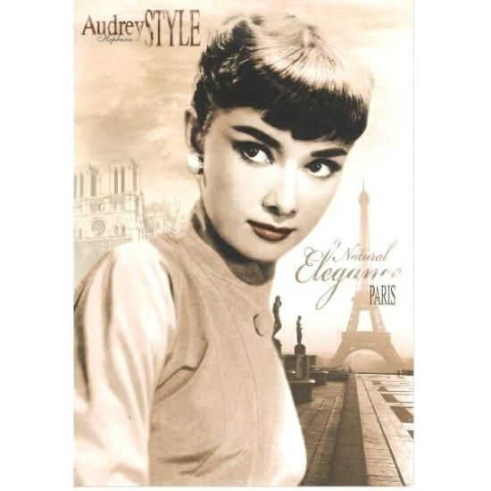 ポストカードAudrey Hepburn Heart Art Collection