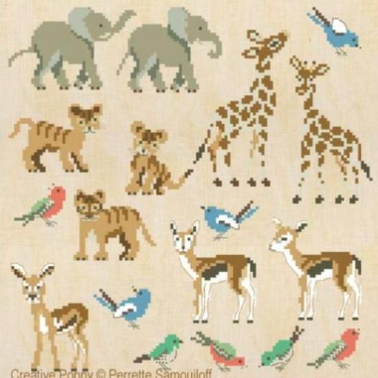 ペレット サモイロフ クロスステッチ図案 